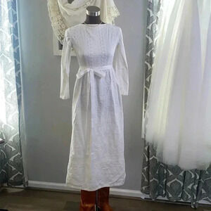 Vintage eyelet midi dress